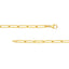 A 5mm gold Paperclip necklace chain, the perfect size, in yellow gold with small oval links. This chain has a lobster clasp closure.