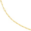 A 5mm gold Paperclip necklace chain, the perfect size, in yellow gold with small oval links. This chain has a lobster clasp closure.