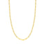 A 5mm gold Paperclip necklace chain, the perfect size, in yellow gold with small oval links. This chain has a lobster clasp closure.
