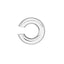 A chubby gold ear cuff earring that can be worn without piercing. The cuff fits onto the cartilage for a stylish look.