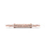 Rose gold bracelet with intricate design on a white background