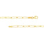 A gothic font nameplate with a paperclip chain finished with lobster clasp.