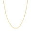 Product picture of an enamel beaded station chain. This chain has a color beaded element spaced with gold cable links. White