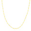 Product picture of an enamel beaded station chain. This chain has a color beaded element spaced with gold cable links. Neon Yellow