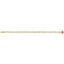 Gold bracelet on a white background
