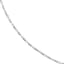 A tube link chain with twisted tube links finished with lobster clasp.