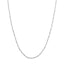 A tube link chain with twisted tube links finished with lobster clasp.