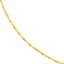 A tube link chain with twisted tube links finished with lobster clasp.