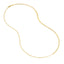 Gold chain necklace on a white background