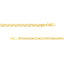 This gold chain features half paper clip and half rolo links. Finished with lobster clasp.