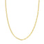 This gold chain features half paper clip and half rolo links. Finished with lobster clasp.