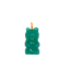 A hand carved gemstone gummy bear pendant offering four colors. three dimensional.