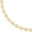 A yellow gold Gucci or mariner link chain, great for everyday and fits most pendants with ease. Thick, statement chain.