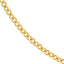 A 3mm gold cable necklace chain, the perfect size, in yellow gold with small oval links. This chain has a lobster clasp closure.