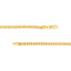 A 3mm gold cable necklace chain, the perfect size, in yellow gold with small oval links. This chain has a lobster clasp closure.