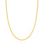 A 3mm gold cable necklace chain, the perfect size, in yellow gold with small oval links. This chain has a lobster clasp closure.