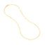 A 3mm yellow gold paperclip necklace chain, the perfect size, in yellow gold with small oval links. This chain has a lobster clasp closure.