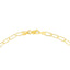 A 3mm gold Paperclip necklace chain, the perfect size, in yellow gold with small oval links. This chain has a lobster clasp closure.