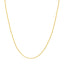 Product picture of a twisted rope chain in solid gold. This style is easy to style and looks good with any charms.