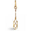 A crystal carrier made in gold filled material. Made to be able to open and insert the crystal of your choice. The beaded closure allows you to move freely and close the carrier.