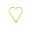 A heart shaped lock connector with diamond pave set on the front. Spring push clasp for easy and secure closure.