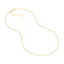 A yellow gold dainty box link chain, great for everyday and fits most pendants with ease. It’s freely adjustable to any length.