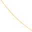 A yellow gold dainty box link chain, great for everyday and fits most pendants with ease. It’s freely adjustable to any length.