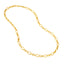 A three and one oval link chain that looks very vintage inspired. Finished with lobster clasp.