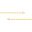 A 3.8mm gold paperclip necklace chain, the perfect size, in yellow gold with oval links. This chain has two open loops end the ends and is meant to be worn with connectors or locks.