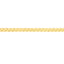 Gold chain on a white background