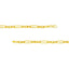A vintage style paperclip chain with elongated oval link and three square links alternated.