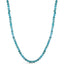A round 2mm faceted beaded gemstone necklace available in many bight solid hues. Great for summer, solid 14k yellow gold clasp.
