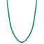 A round 2mm faceted beaded gemstone necklace available in many bight solid hues. Great for summer, solid 14k yellow gold clasp.