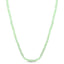 A round 2mm faceted beaded gemstone necklace available in many bight solid hues. Great for summer, solid 14k yellow gold clasp.