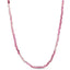 A round 2mm faceted beaded gemstone necklace available in many bight solid hues. Great for summer, solid 14k yellow gold clasp.