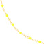 Product picture of an enamel beaded station chain. This chain has a color beaded element spaced with gold cable links.