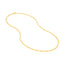 A elongated box chain with long box links made in solid gold with lobster clasp. Great for everyday ware.