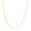 A elongated box chain with long box links made in solid gold with lobster clasp. Great for everyday ware.