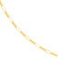 A elongated box chain with long box links made in solid gold with lobster clasp. Great for everyday ware.
