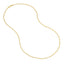 A yellow gold dainty ball chain, great for everyday and fits most pendants with ease. With lobster clasp.