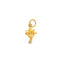 A tiny little angle cupid pendant shooting an arrow with a bezel set diamond at the feet. 