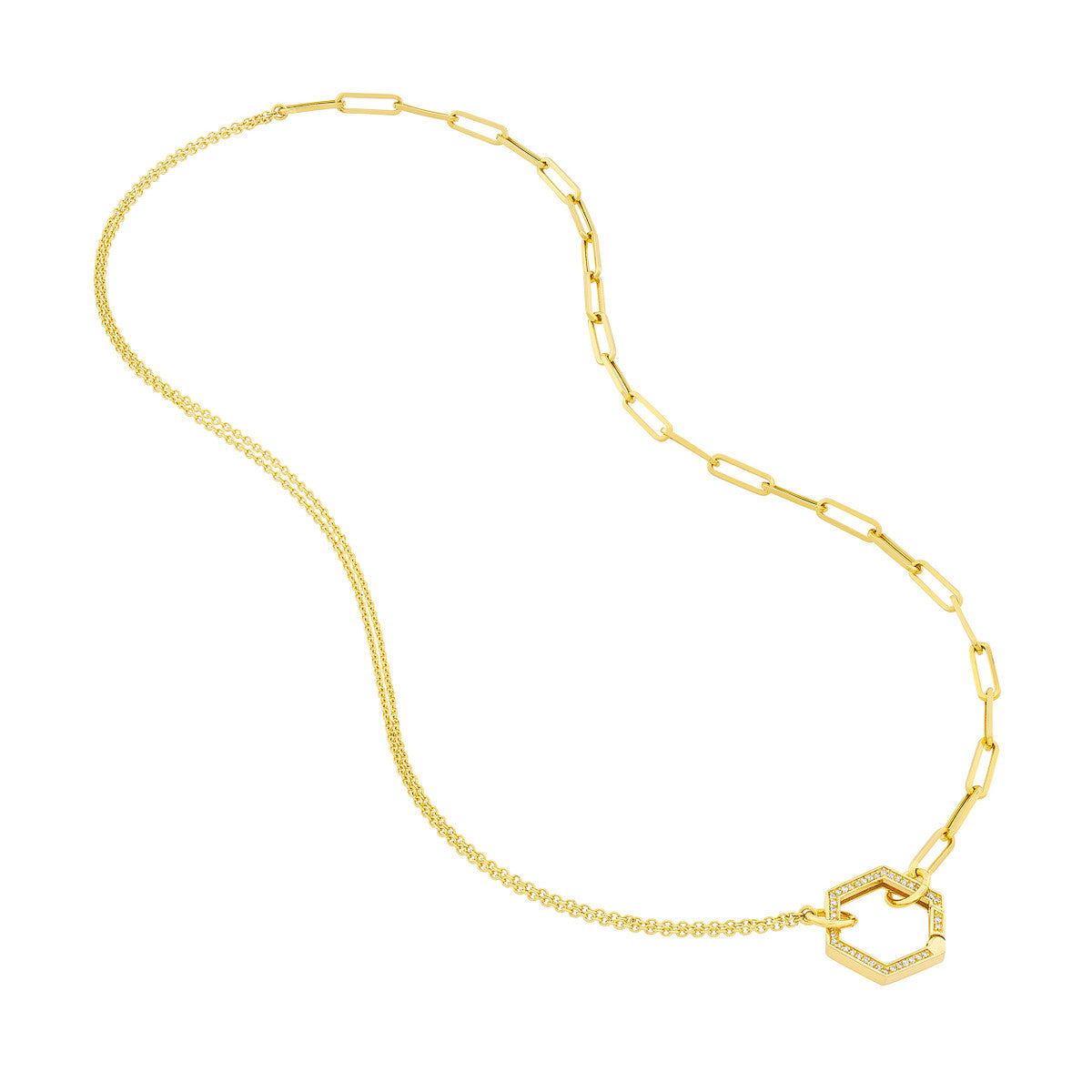 Double Paperclip And Rope Chain Paperclip x Double Cable Loop Chain – Lore