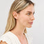 A chubby gold ear cuff earring that can be worn without piercing. The cuff fits onto the cartilage for a stylish look.