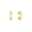 A chubby gold ear cuff earring that can be worn without piercing. The cuff fits onto the cartilage for a stylish look.