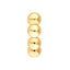 A hinged huggie earrings with a beaded design. Eight round gold beads hugging your ear lobe for a simple yet eye catching look. 
