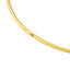 A tube collar choker necklace with a paperclip chain adjustment closure.