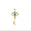 Small Evil Eye Key