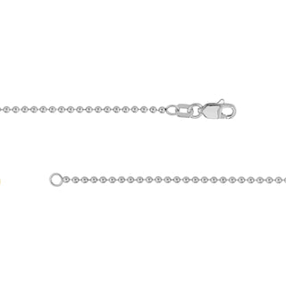 A classic ball chain made in sterling silver, perfect for everyday use. 