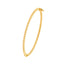 A gold bangle bracelet with beaded gold designs. This Bracelet is oval shape with a  hinge and closure. 