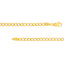 A 3.7mm gold curb chain, the perfect size, in yellow gold with oval links. 